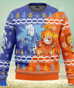 Heat and Snow Miser Ugly Christmas Sweaters