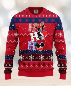 Ho Ho Ho Atlanta Braves Mickey Christmas Sweater