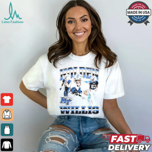 Holden Willis Middle Tennessee Blue Raiders graphic shirt