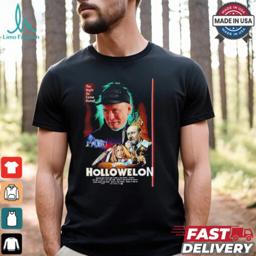 Hollowelon Elon Musk Dark Maga the night he came home shirt
