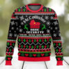 Christmas 2024 Santa Claus Sleigh Natural Light Ugly Sweater