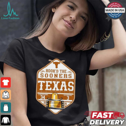 Hook’D the Sooners Texas Longhorns Beat Oklahoma Sooners 34 3 T Shirt