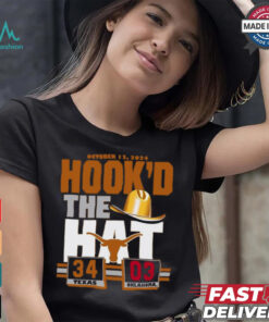 Hook’d The Hat Texas Longhorns 34 3 Oklahoma Sooners Red River Rivalry Shirt