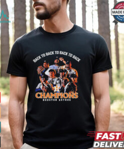 Houston Astros 2024 AL West Division Champions Back 4 Back Shirt