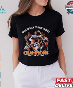 Houston Astros 2024 AL West Division Champions Back 4 Back Shirt