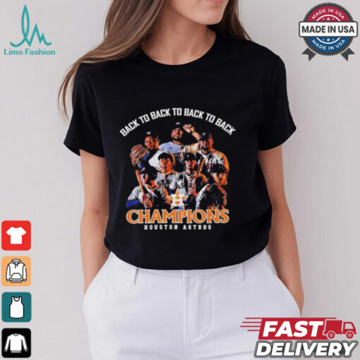 Houston Astros 2024 AL West Division Champions Back 4 Back Shirt