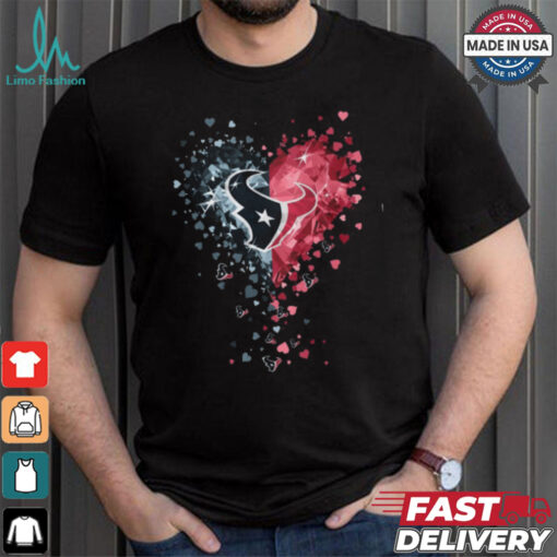 Houston Texans Crystal Heart Shirt
