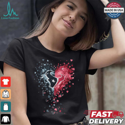 Houston Texans Crystal Heart Shirt