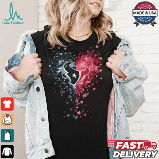 Houston Texans Crystal Heart Shirt