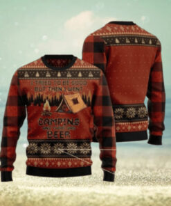 I Tried To Be Good But Then I Went Camping Ugly Christmas Sweater