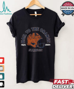 Illinois Fighting Illini football Hail To The Orange The 100 Year Helmet 1924 2024 T Shirts