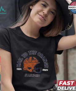 Illinois Fighting Illini football Hail To The Orange The 100 Year Helmet 1924 2024 T Shirts