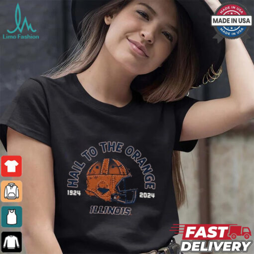 Illinois Fighting Illini football Hail To The Orange The 100 Year Helmet 1924 2024 T Shirts