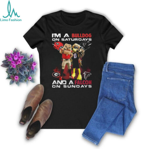 I’m A Georgia Bulldogs On Saturdays And A Atlanta Falcons On Sundays T Shirt