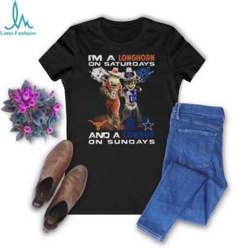I’m A Longhorn On Saturdays And A Cowboy On Sundays T Shirt
