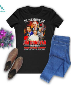 In Memory Of Jim Donovan 1956 2024 Forever The Voice Of The Browns thank you for the memories shirt