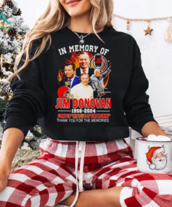 In Memory Of Jim Donovan 1956 2024 Forever The Voice Of The Browns thank you for the memories shirt