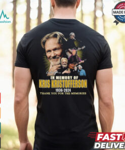 In Memory Of Kris Kristofferson 1936 2024 Thank You For The Memories Signature Shirt