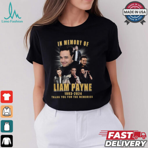 In Memory Of Liam Payne 1993 2024 Thank You For The Memories Gift For Fans T Shirt