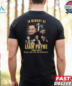 In Memory Of Liam Payne 1993 2024 Thank You For The Memories Gift For Fans T Shirt