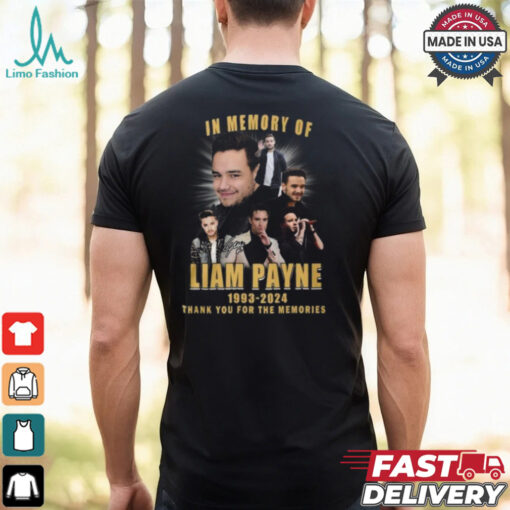 In Memory Of Liam Payne 1993 2024 Thank You For The Memories Gift For Fans T Shirt