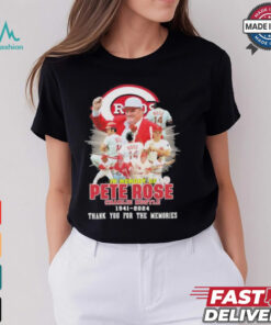 In Memory Of Pete Rose Charlie Hustle 1941 2024 Thank You For The Memories Shirt