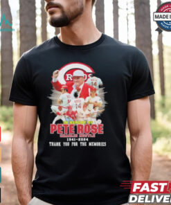 In Memory Of Pete Rose Charlie Hustle 1941 2024 Thank You For The Memories Shirt