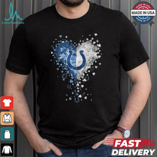 Indianapolis Colts Crystal Heart Shirt