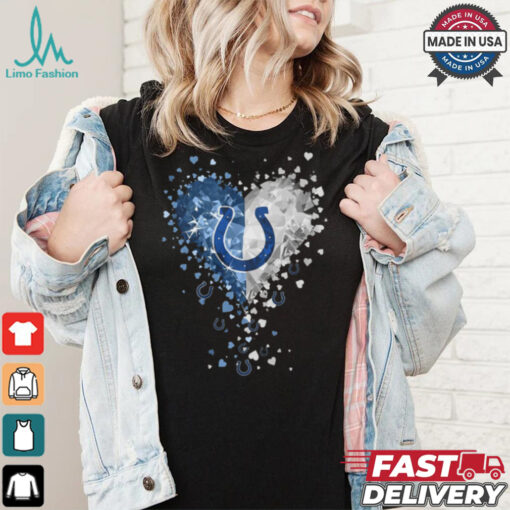 Indianapolis Colts Crystal Heart Shirt