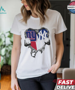 Inside Me New York Giants And New York Yankees 2024 T Shirt White