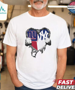 Inside Me New York Giants And New York Yankees 2024 T Shirt White