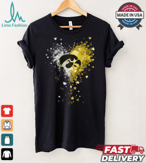 Iowa Hawkeyes Crystal Heart Shirt