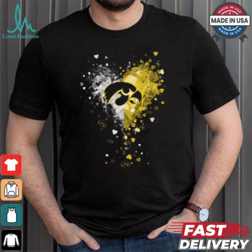 Iowa Hawkeyes Crystal Heart Shirt