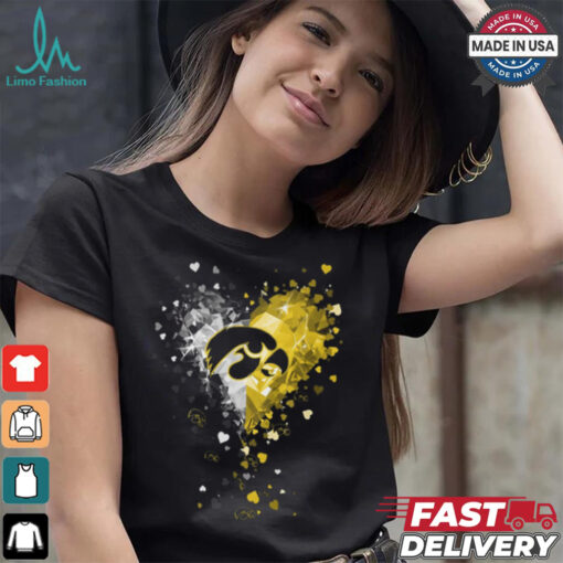 Iowa Hawkeyes Crystal Heart Shirt