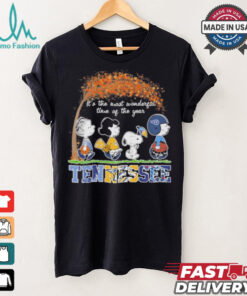 It’s The Most Wonderful Time Of The Year Peanuts Characters X Tennessee Sports Teams Shirt