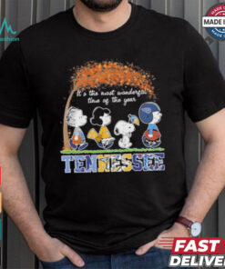 It’s The Most Wonderful Time Of The Year Peanuts Characters X Tennessee Sports Teams Shirt