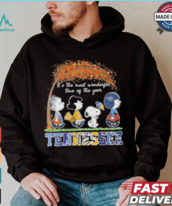 It’s The Most Wonderful Time Of The Year Peanuts Characters X Tennessee Sports Teams Shirt