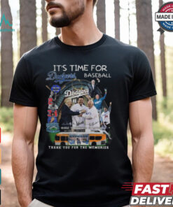 It’s Time For Los Angeles Dodgers Thank You For The Memories T Shirt