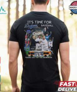It’s Time For Los Angeles Dodgers Thank You For The Memories T Shirt