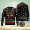 Deep Eddy Vodka Reindeer Snowy Night Ugly Sweater