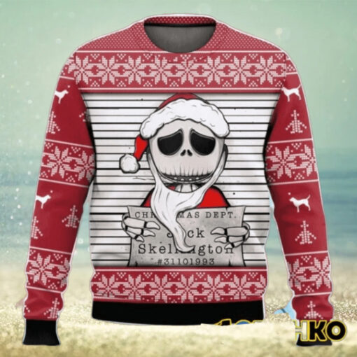 Jack Christmas Dept Skellington Nightmare Before Christmas Ugly Sweater