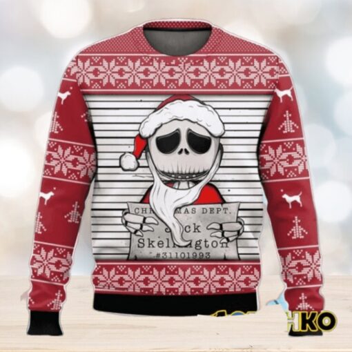 Jack Christmas Dept Skellington Nightmare Before Christmas Ugly Sweater