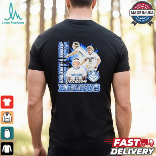Jackson Delkus Saint Louis Billikens signature vintage graphic shirt