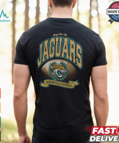 Jacksonville Jaguars Stoney Clover Lane x ’47 Black Glitter Rocker Retro Tubular T Shirt