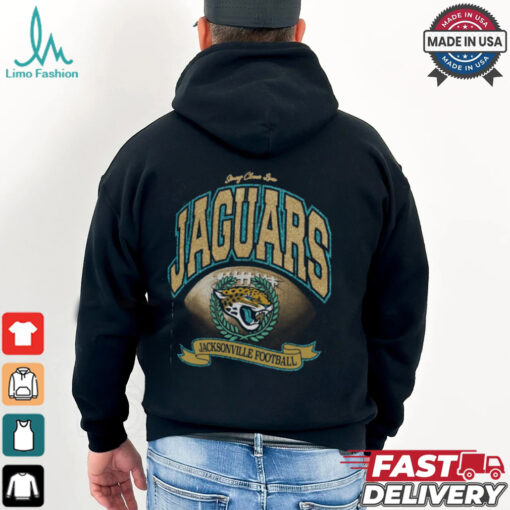 Jacksonville Jaguars Stoney Clover Lane x ’47 Black Glitter Rocker Retro Tubular T Shirt