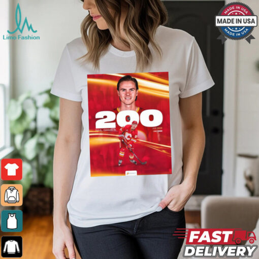 Jake Bean Calgary Flames 200 NHL Games Poster t shirt