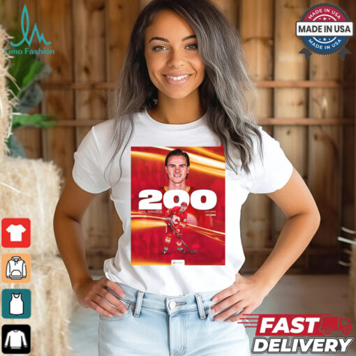 Jake Bean Calgary Flames 200 NHL Games Poster t shirt