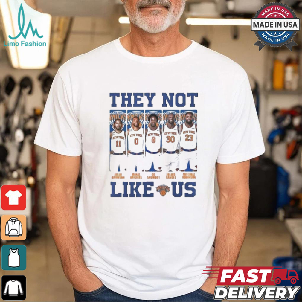 Jalen Brunson Mikal Bridges Og Anunoby New York Knicks They Not Like Us T shirts Jalen Brunson Mikal Bridges Og Anunoby New York Knicks They Not Like Us T shirts