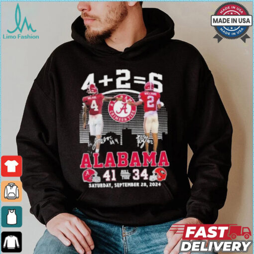 Jalen Milroe And Ryan Williams Alabama Crimson Tide 41 34 Georgia Bulldogs Shirt