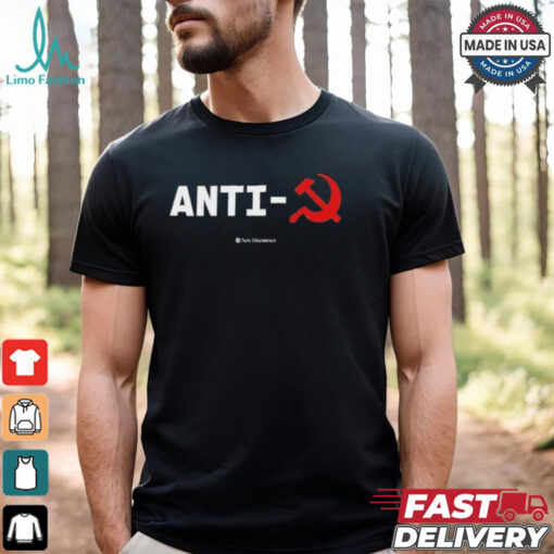 James Lindsay Wearing Anti Communist Symbol New Discourses Shirt